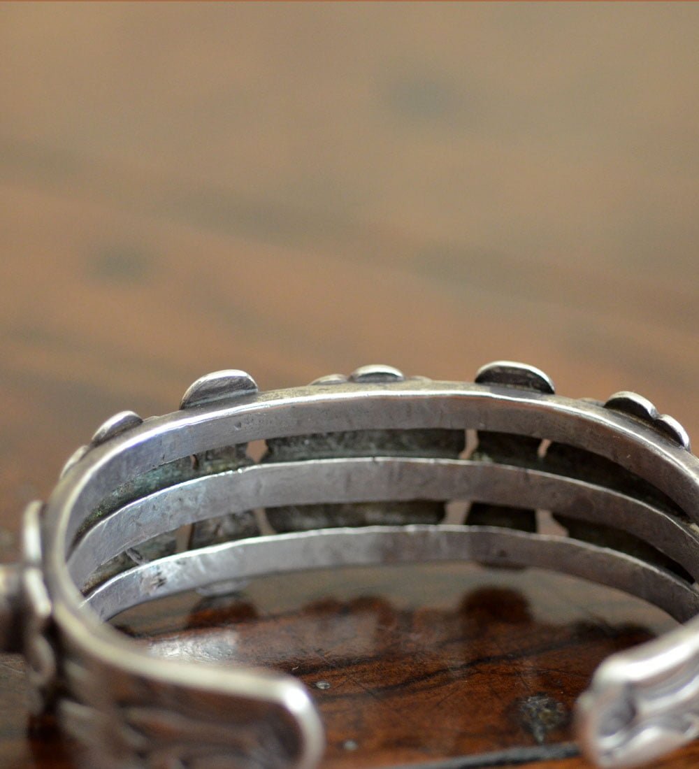 Heavily stamped Row Cuff