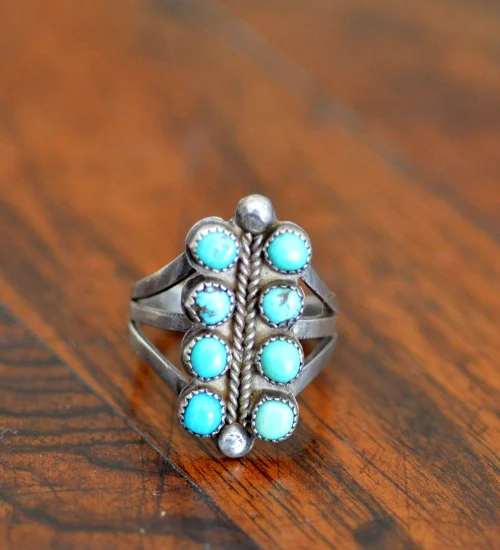 8 stone Navajo Ring