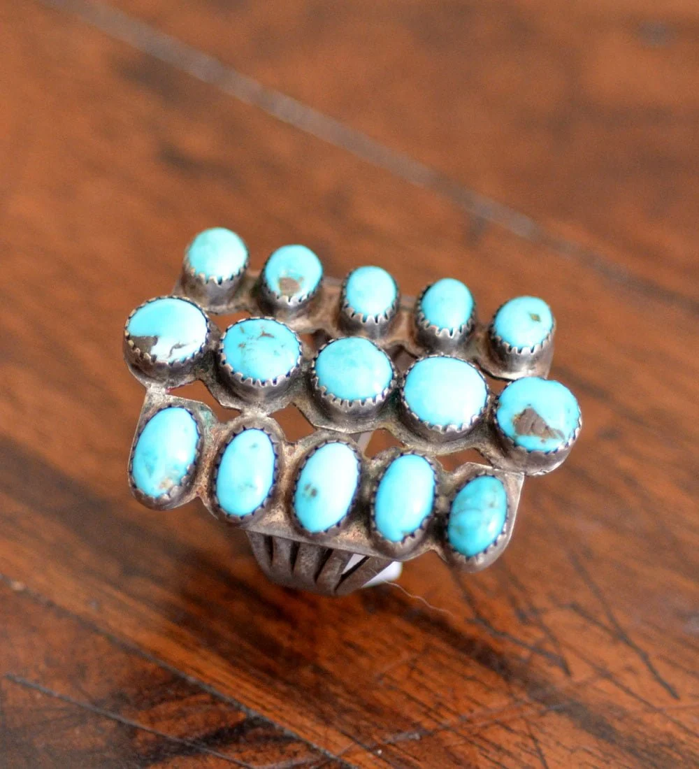 15 stone Navajo Butterfly Ring