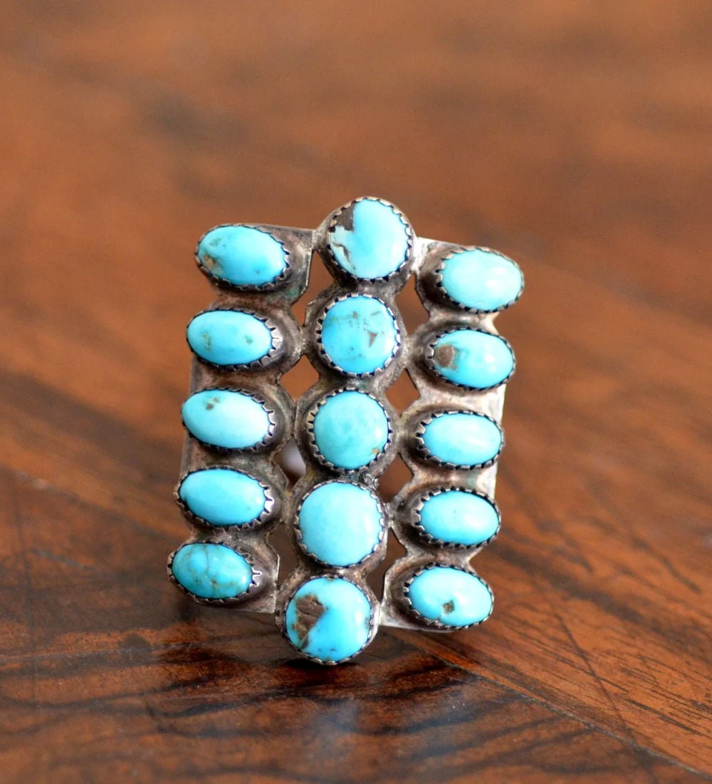 15 stone Navajo Butterfly Ring