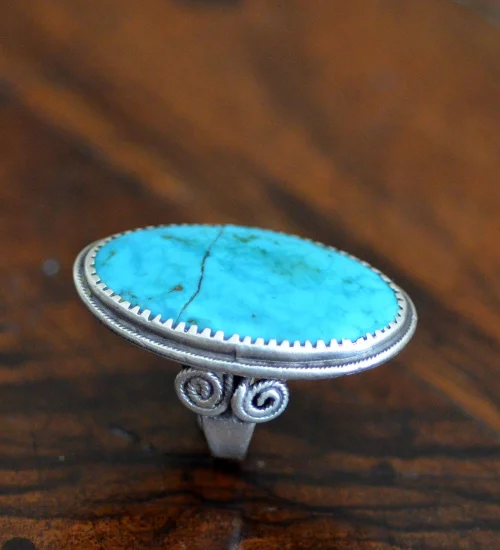 Vintage Sleeping Beauty Turquoise Ring