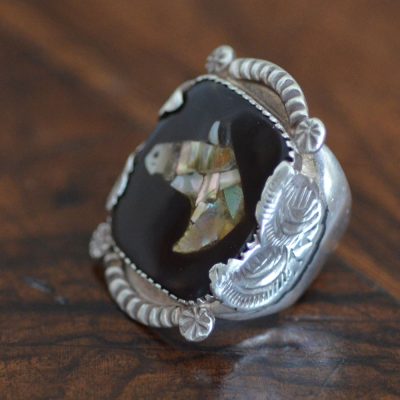 Dan Simnplicio Inlaid Horse Ring