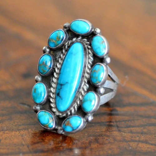 Classic Navajo 1930's Turquoise Earrings