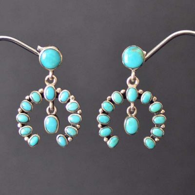 Turquoise Naja style Earrings