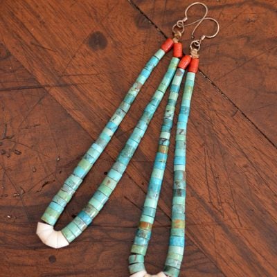 Turquoise Jaw Claw Earrings
