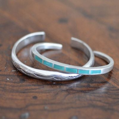 Turquoise Channel Inlaid Bracelet