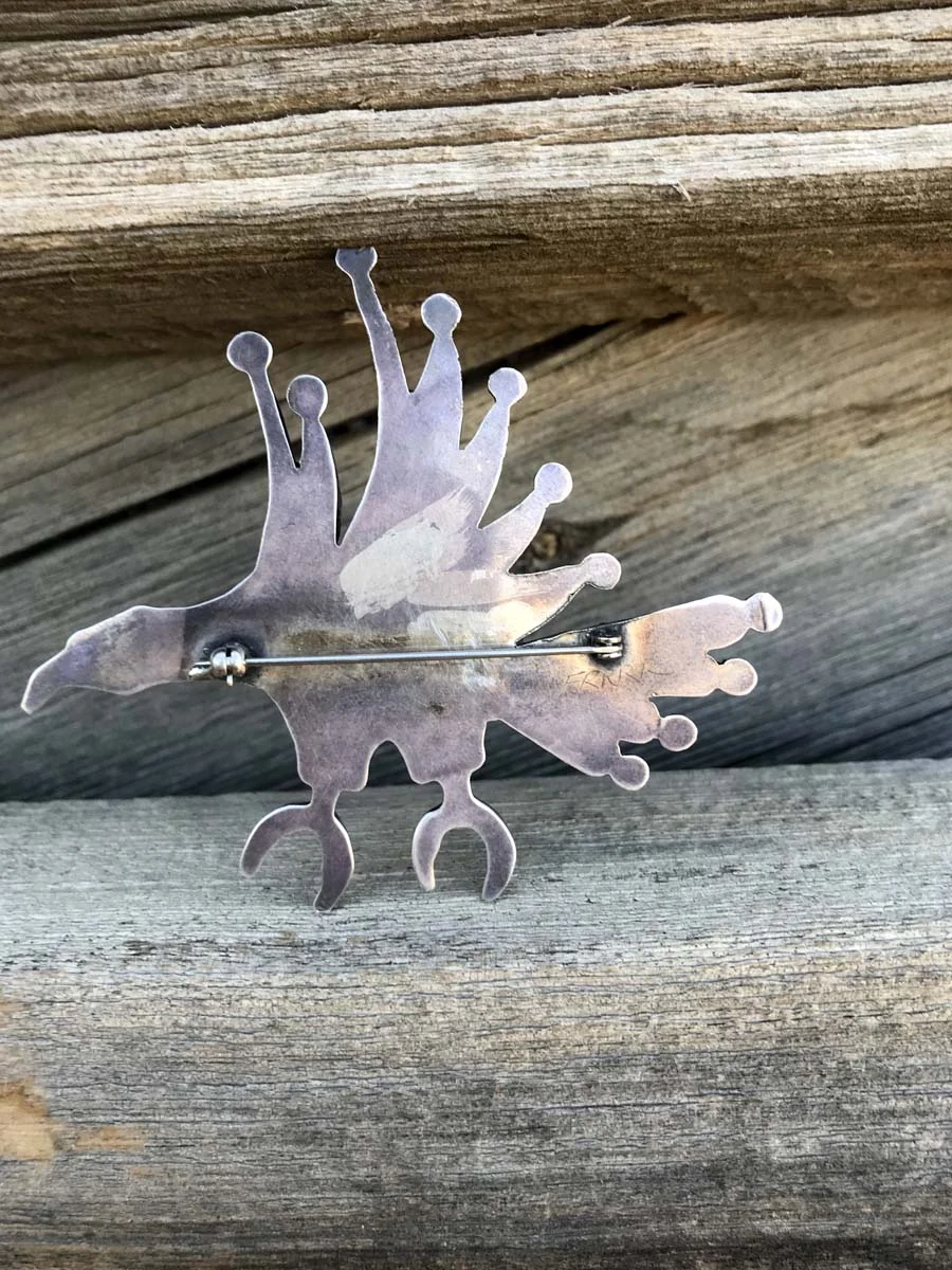 Inlaid Bald Eagle Pin