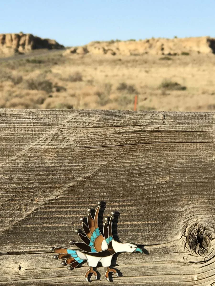 Inlaid Bald Eagle Pin