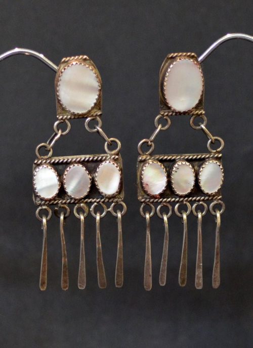 Mother Of Pearl Chandelier Earrings