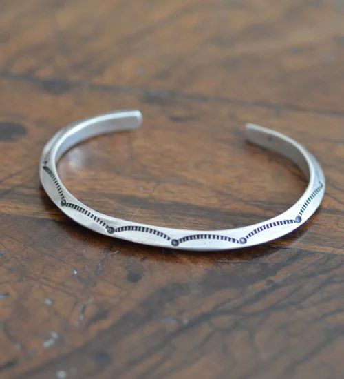Navajo Tri Sided Silver Cuff