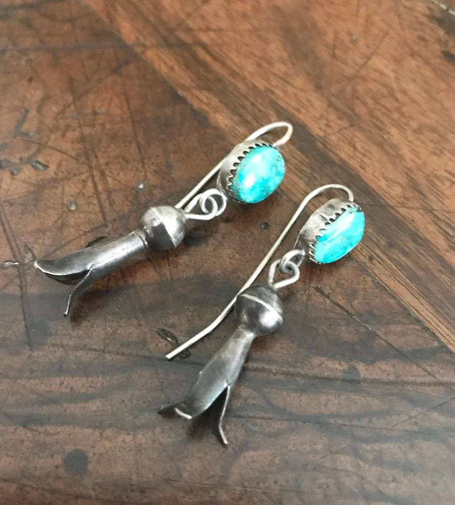 Dainty Squash Blossom Earrings