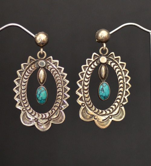 RARE Morris Talawytewa Robinson Earrings