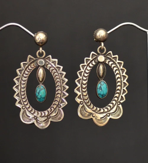 RARE Morris Talawytewa Robinson Earrings