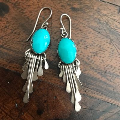 Contemporary Turquoise Earrings