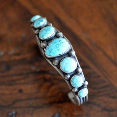 Navajo Old Pawn Row Bracelet/Cuff