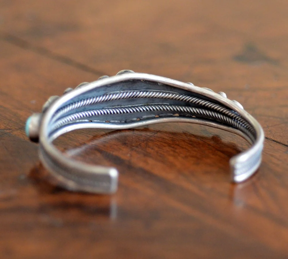Navajo Old Pawn Row Bracelet/Cuff