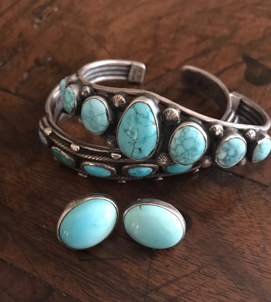Navajo Old Pawn Row Bracelet/Cuff