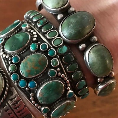 Navajo Turquoise Row Bracelet