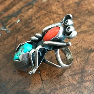Navajo Vintage Bug Ring