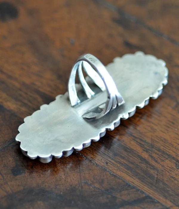 Gorgeous Long Coral Ring