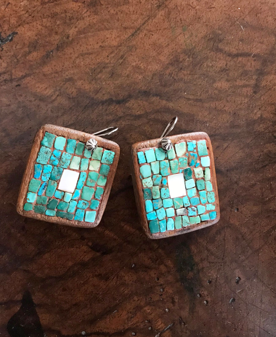 Hopi Cotton Wood Earrings