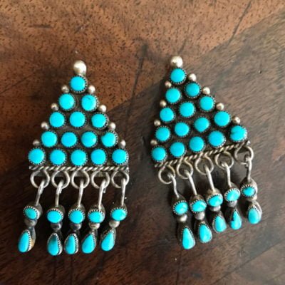 Beautiful Navajo Turquoise Earrings