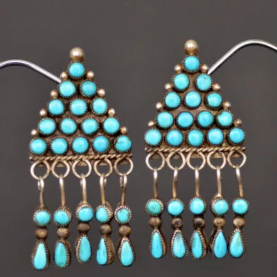 Beautiful Navajo Turquoise Earrings