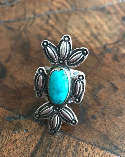 Circa 1910-Navajo Button Ring