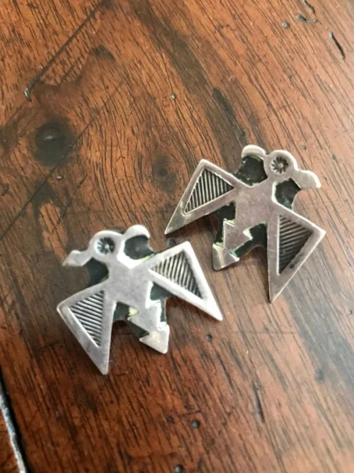 Silver Thunderbird Earrings