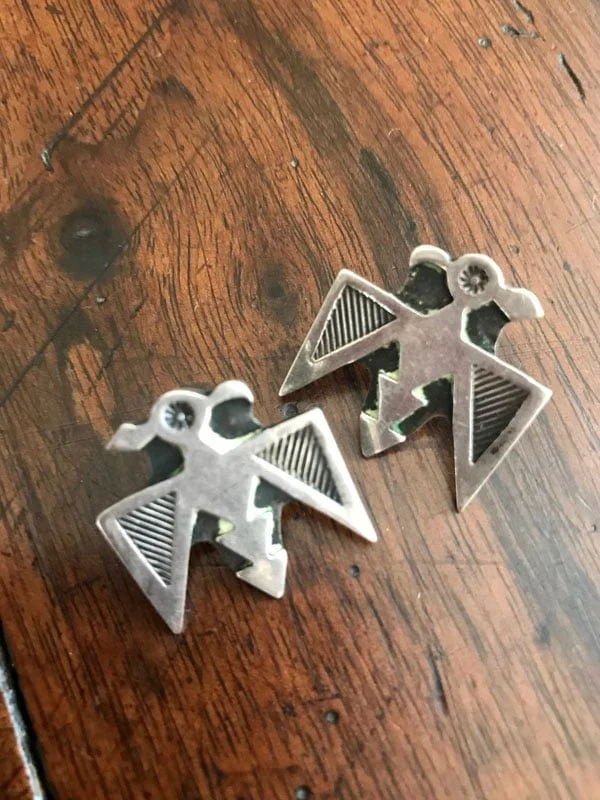Silver Thunderbird Earrings