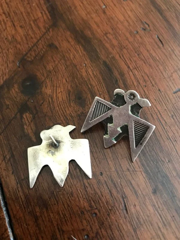 Silver Thunderbird Earrings