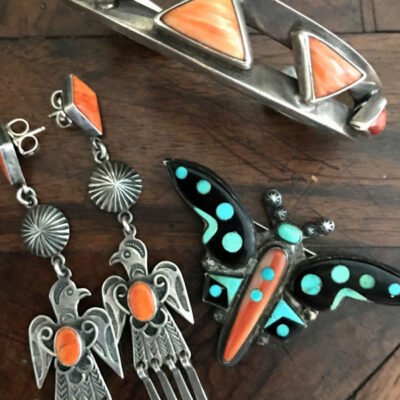 Harry H Begay Thunderbird Earrings