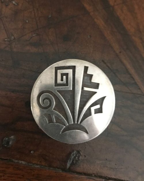 Native American Jewelry Hopi Pin by Lauren Saufkie