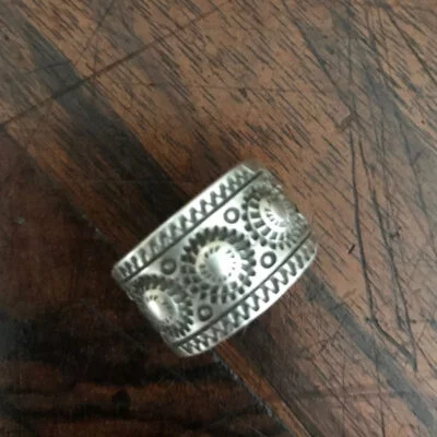 Navajo Silver Ring by Edison Sandy Smith