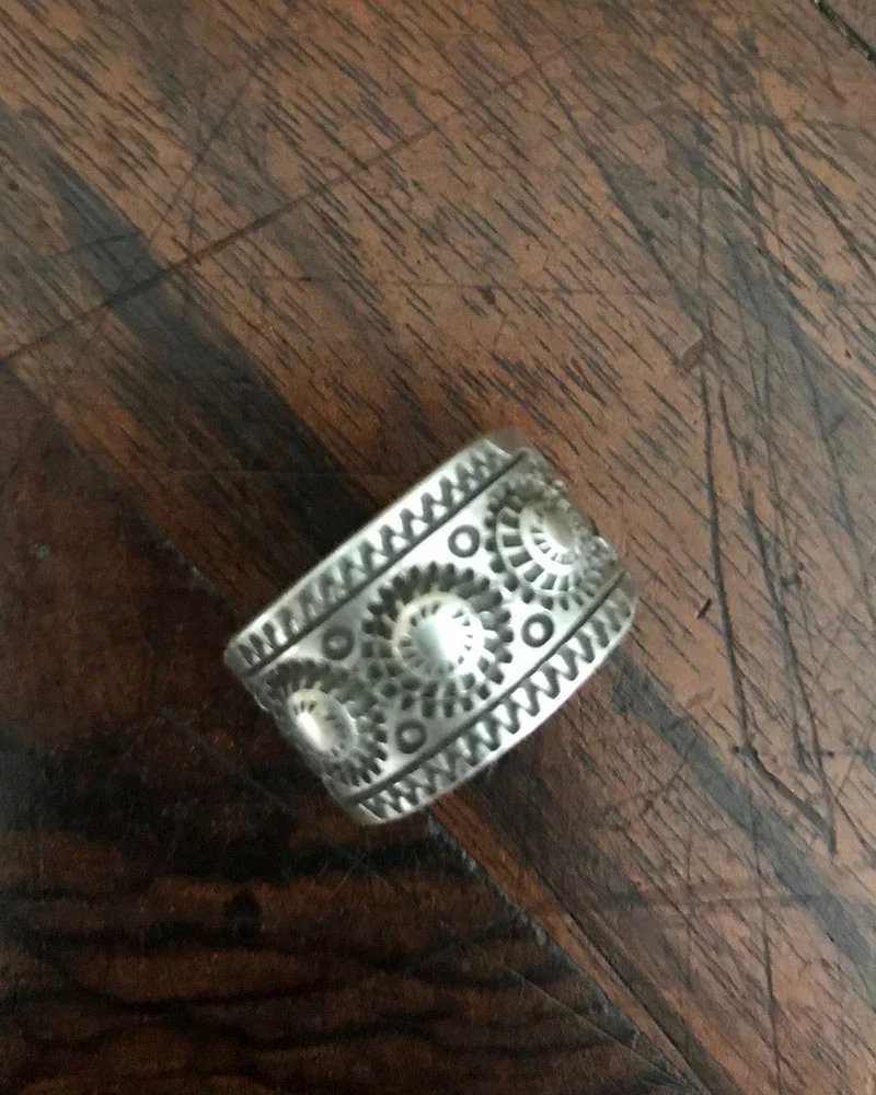 Navajo Silver Ring by Edison Sandy Smith