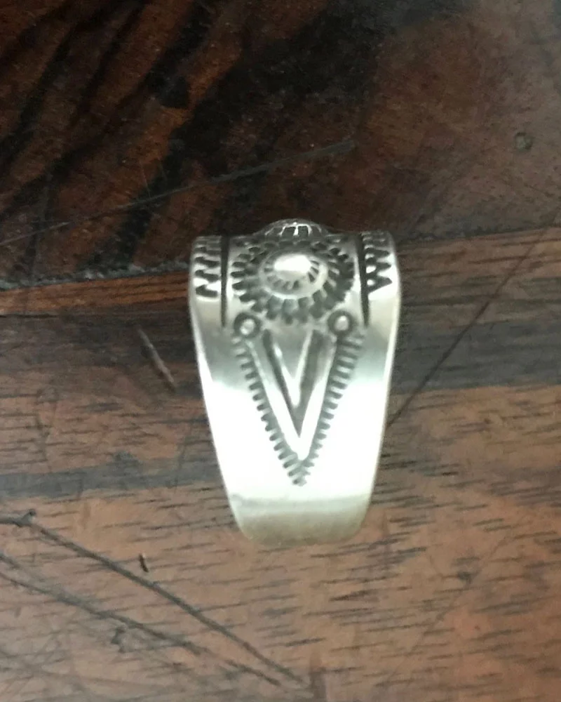 Navajo Silver Ring by Edison Sandy Smith