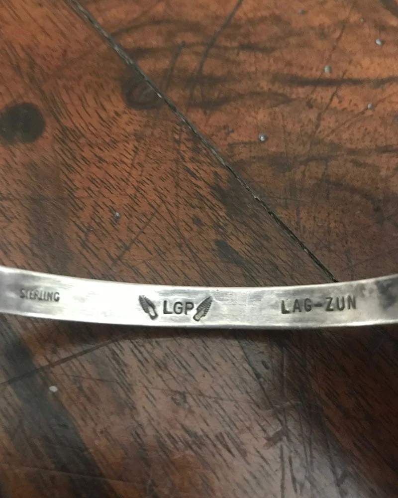 Hallmarked Zuni Tri-Sided Bracelet/cuff