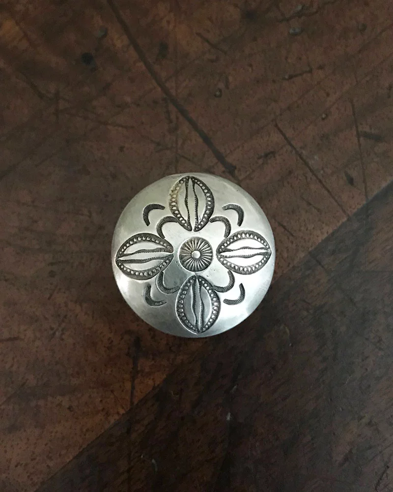 Hand Stamped Navajo Silver Ring