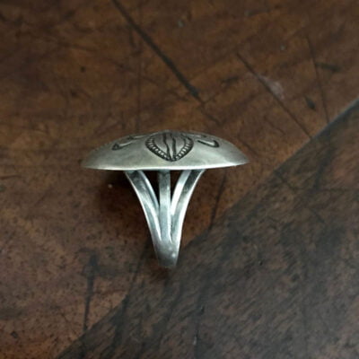 Hand Stamped Navajo Silver Ring