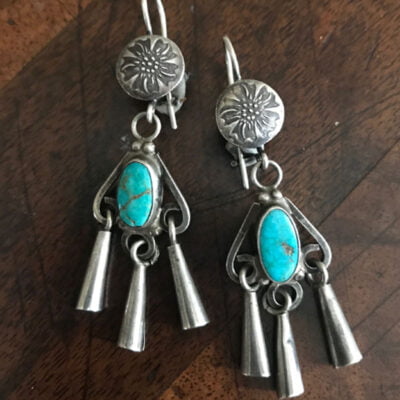 Classic Navajo 1930's Turquoise Earrings