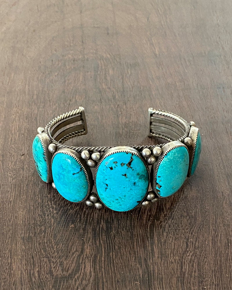 Turquoise Mountain 5 Stone Bracelet Turquoise Mountain 5 Stone Bracelet