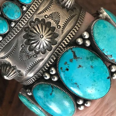 Turquoise Mountain 5 Stone Bracelet