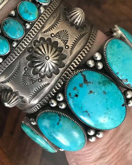Turquoise Mountain 5 Stone Bracelet