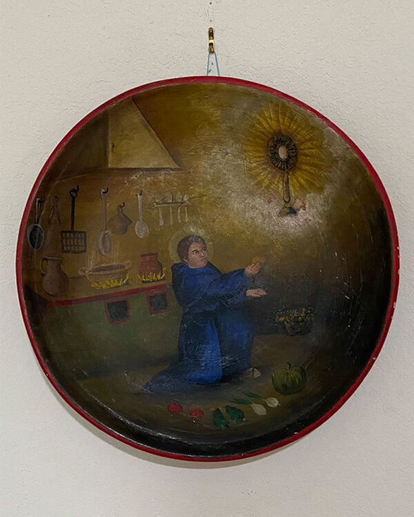 Ceramic Plate of Patron Saint of Kitchens-San Pasquale