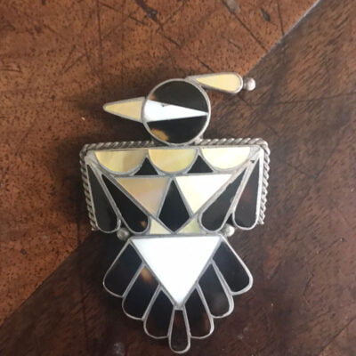 Zuni Thunderbird Pin c.1950's