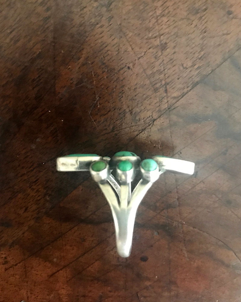 Navajo Royston Turquoise Butterfly Ring