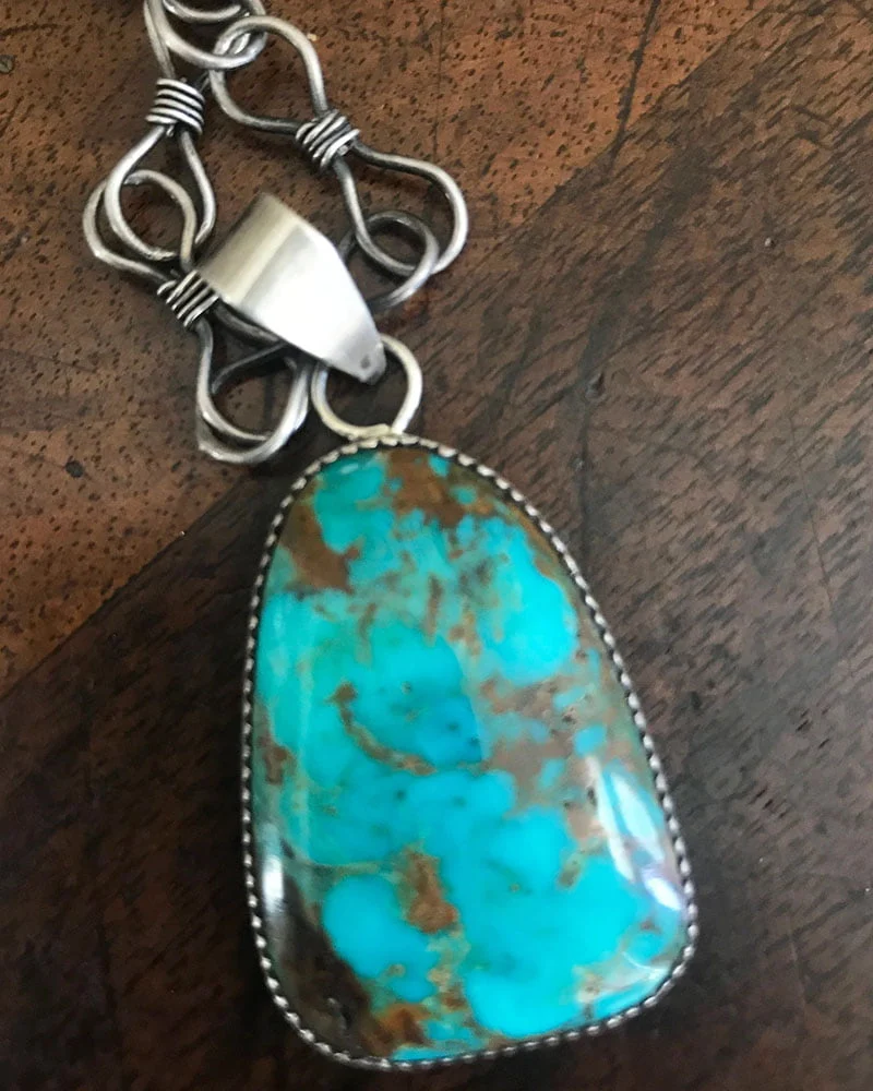 Pilot Mountain Turquoise Pendant