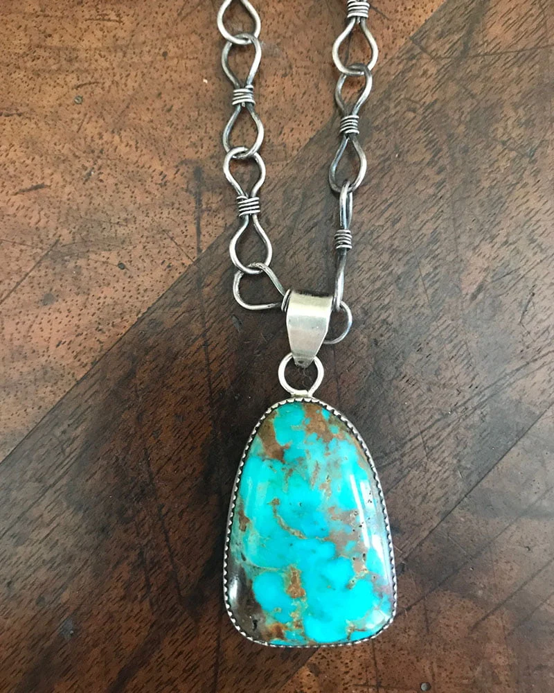 Pilot Mountain Turquoise Pendant