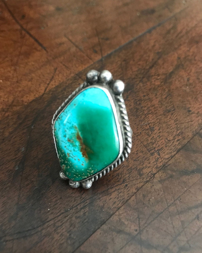 Large Navajo Royston Turquoise Ring
