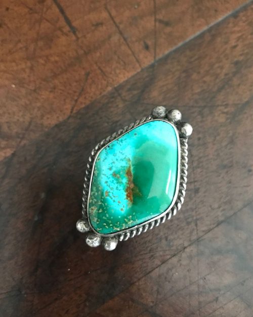 Large Navajo Royston Turquoise Ring
